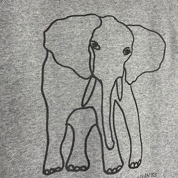 J Crew Sweatshirt XXS David Sheldrick Elephant Wildlife Trust Garments for Good - Picture 6 of 12